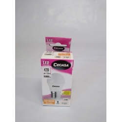 CEGASA BOMBILLA LED ESFERICA E-27 470 LUM C REF. 325547