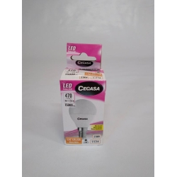 CEGASA BOMBILLA LED ESFERICA  E-14 470 LUM C REF. 325549