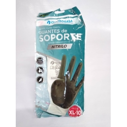 CUATRO GASA GUANTES SOP NITRILO VERDE T/ E.G (XL) Nº 10