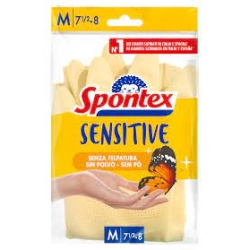 SPONTEX GUANTES SENSITIVE SATINADO T/ 7 MEDIAN UD (M)