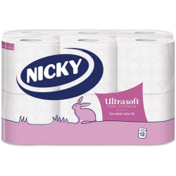 NICKY HIGIENICO ULTRASOFT PERF. 2 H P- 12 ROLLOS