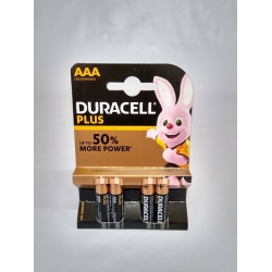 DURACELL PILAS ALCALINAS PLUS LR03 AAA BLISTER 4 UNI (EX)