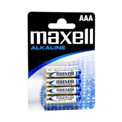 MAXELL PILAS ALCALINAS LR03 AAA BLISTER 4 UNID