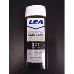 LEA GEL CHAMPU 3 EN 1 FOR MEN DETOX CARBON 300 ML