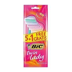 BIC MAQUINILLA TWIN LADY BOLSA 5+1 UNID