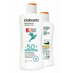 BABARIA SUN LECHE INFANTIL F-50+ 300 ML + AFTER SUN