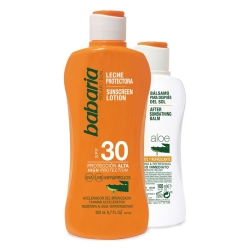 BABARIA SUN LECHE ALOE F-30 200 ML + AFTER SUN