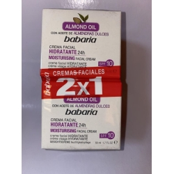 BABARIA CREMA FACIAL HIDRATANTE ALMENDRAS 2X1 50 ML