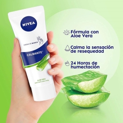 NIVEA CREMA MANOS ALOE VERA CALM. TUBO 100 ML