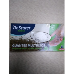 GUANTES DR. SCURER BIO/COMPOST. T/ PEQUEÑA PAK- 100 (S)