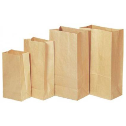 BOLSA PAPEL KRAFT AMERICANA 25+15X40 PAK 500 UNID