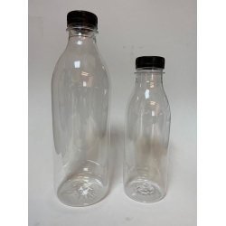 BOTELLA PET TRANSPARENTE PRE-ENROSC.NEG. 1000 ML CAJA 71 UD